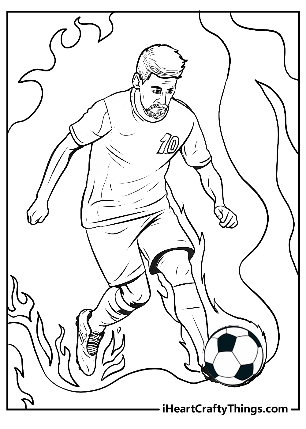 Printable messi coloring pages updated