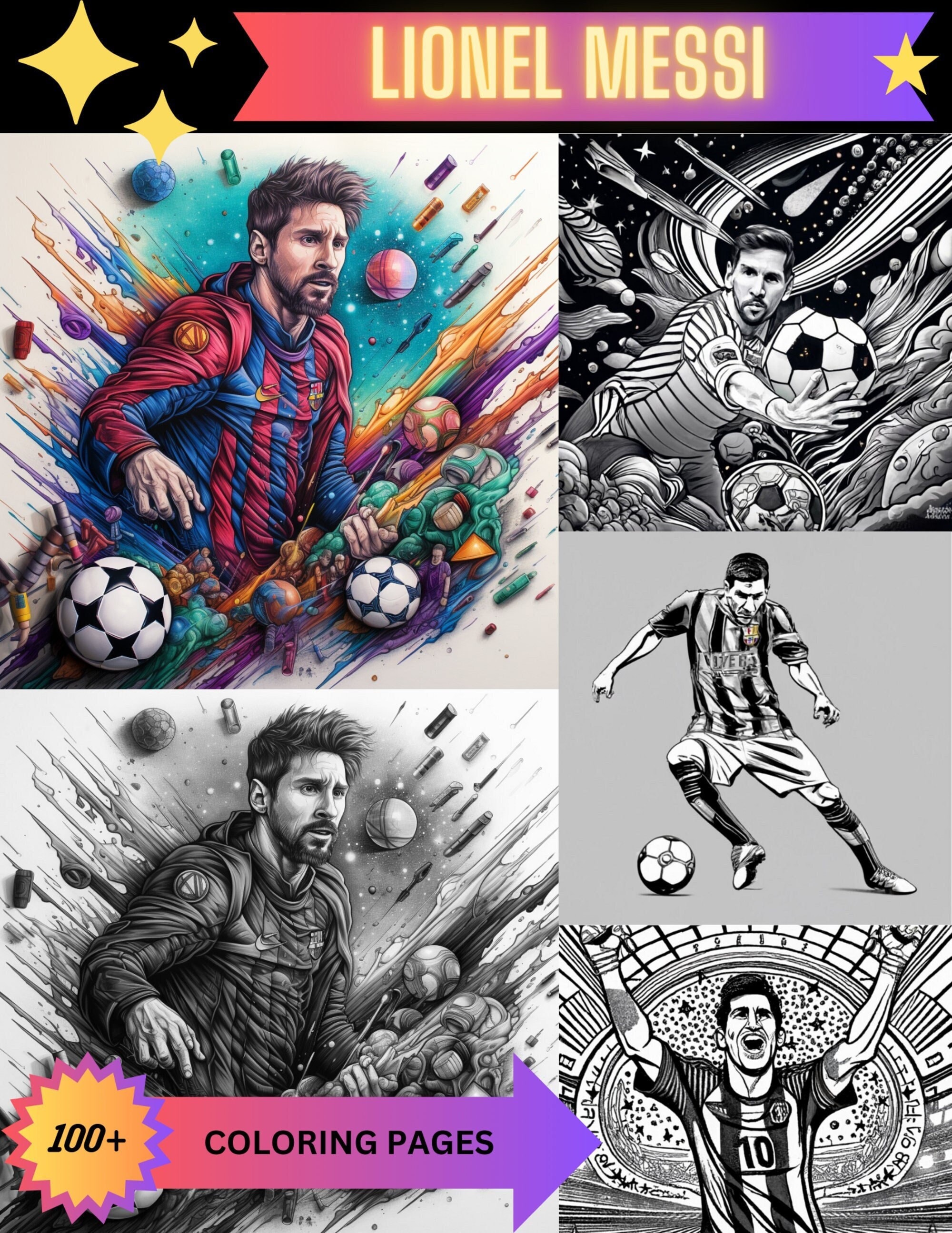 Lionel messi coloring pages variety of inspired styles printable adultteen coloring pages download grayscale illustration