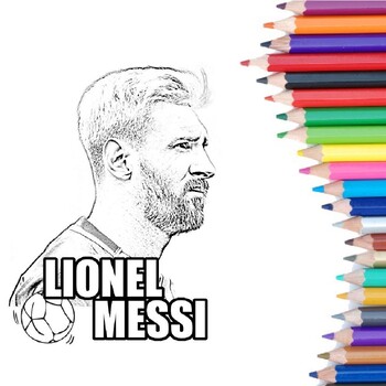 Soccer messi coloring pages â messi posters soccer printable coloring sheets