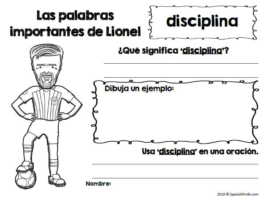 Lionel messi in spanish actividades lionel messi â bilingual marketplace