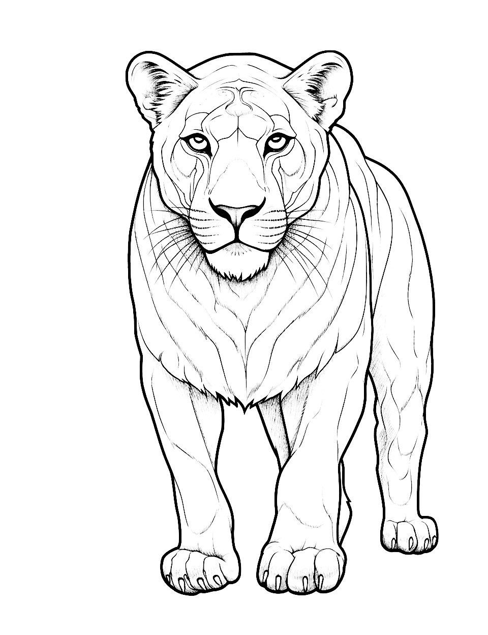 Animal coloring pages free printable sheets