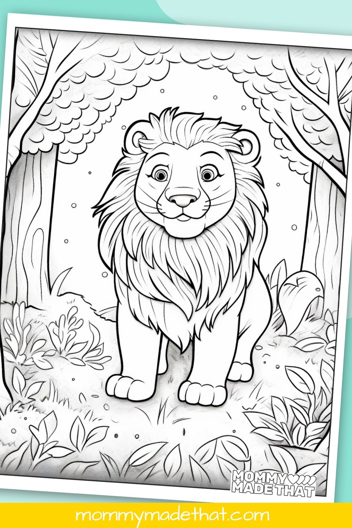 Lion coloring pages lots of cute free printables