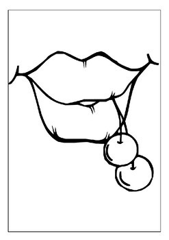 Add a touch of romance with our printable lips coloring pages collection p