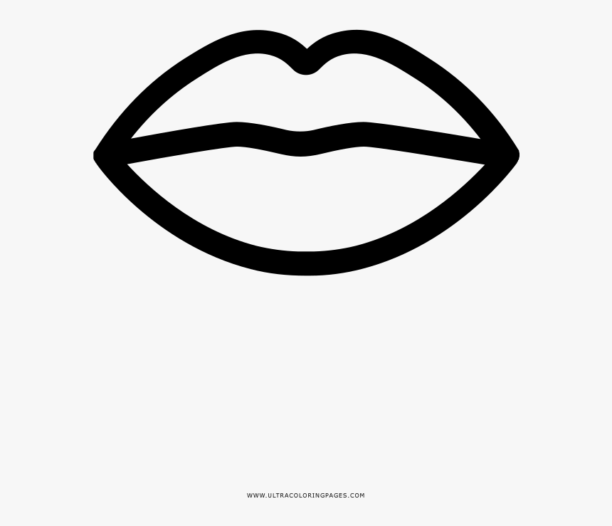 Lips coloring page