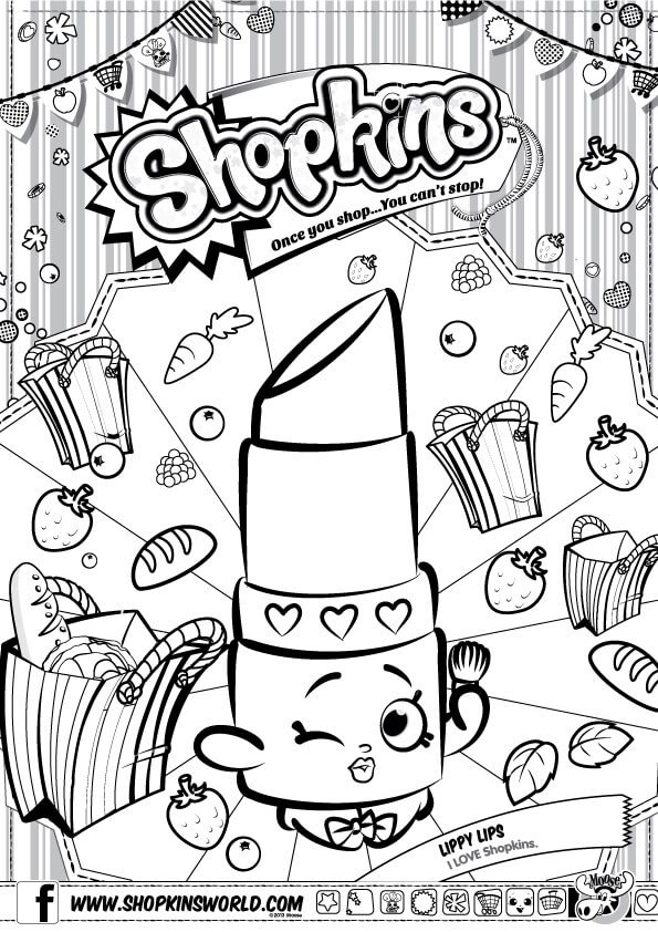 Shopkins coloring pages season