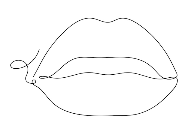 Lips drawing vectors illustrations for free download