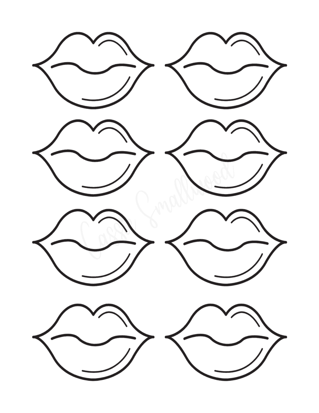 Pretty lips templates