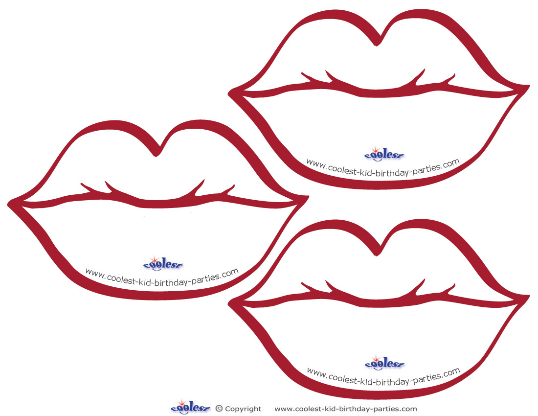 Printable princess lips