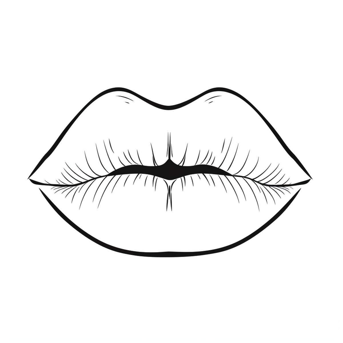 Hand drawn image of black and white lips lip drawing lips drawing black and white drawing png transparent image and clipart for free download