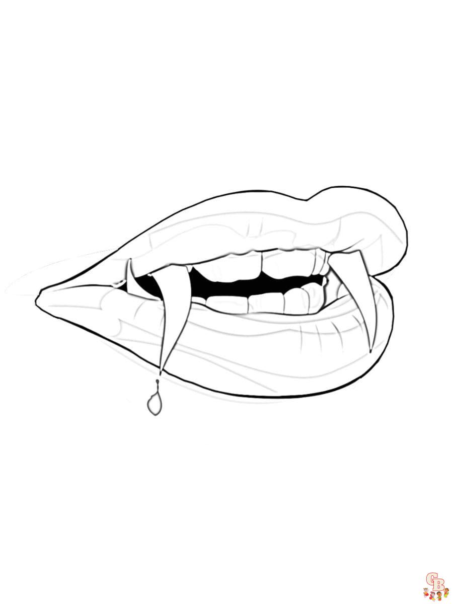 Printable mouth coloring pages free for kids and adults