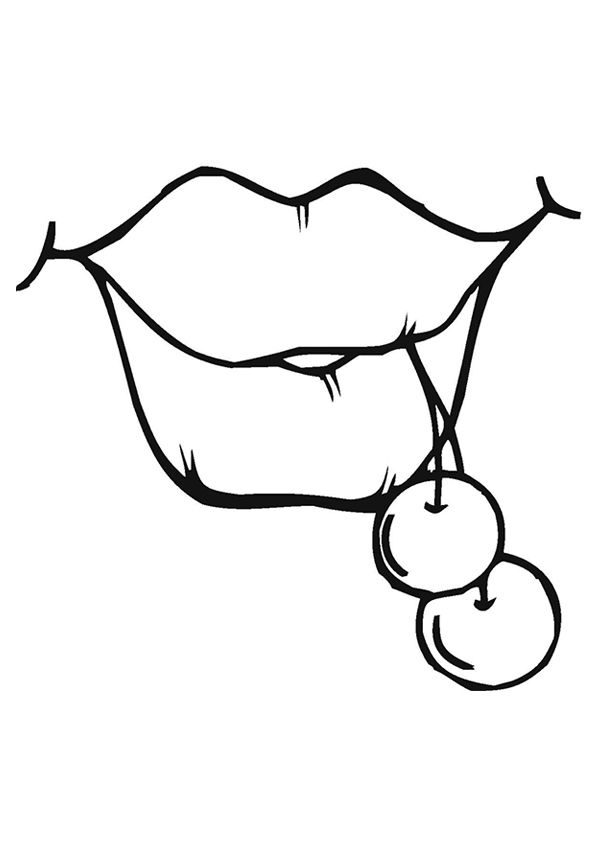 Coloring pages free cherries coloring pages