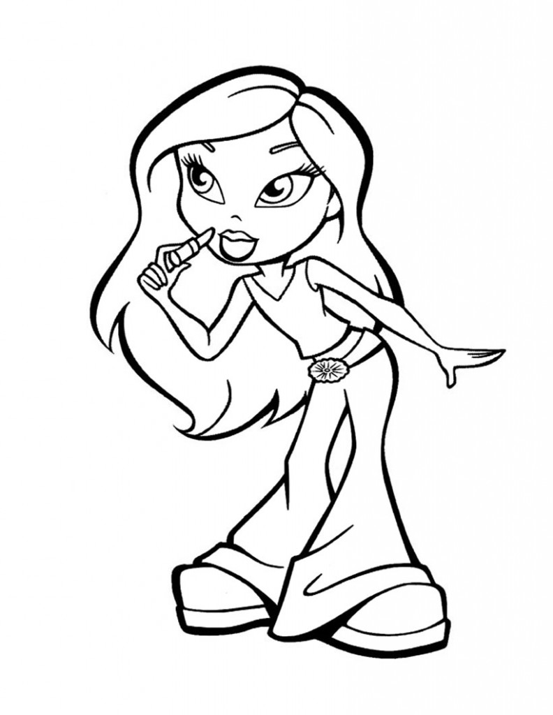 Bratz coloring pages free