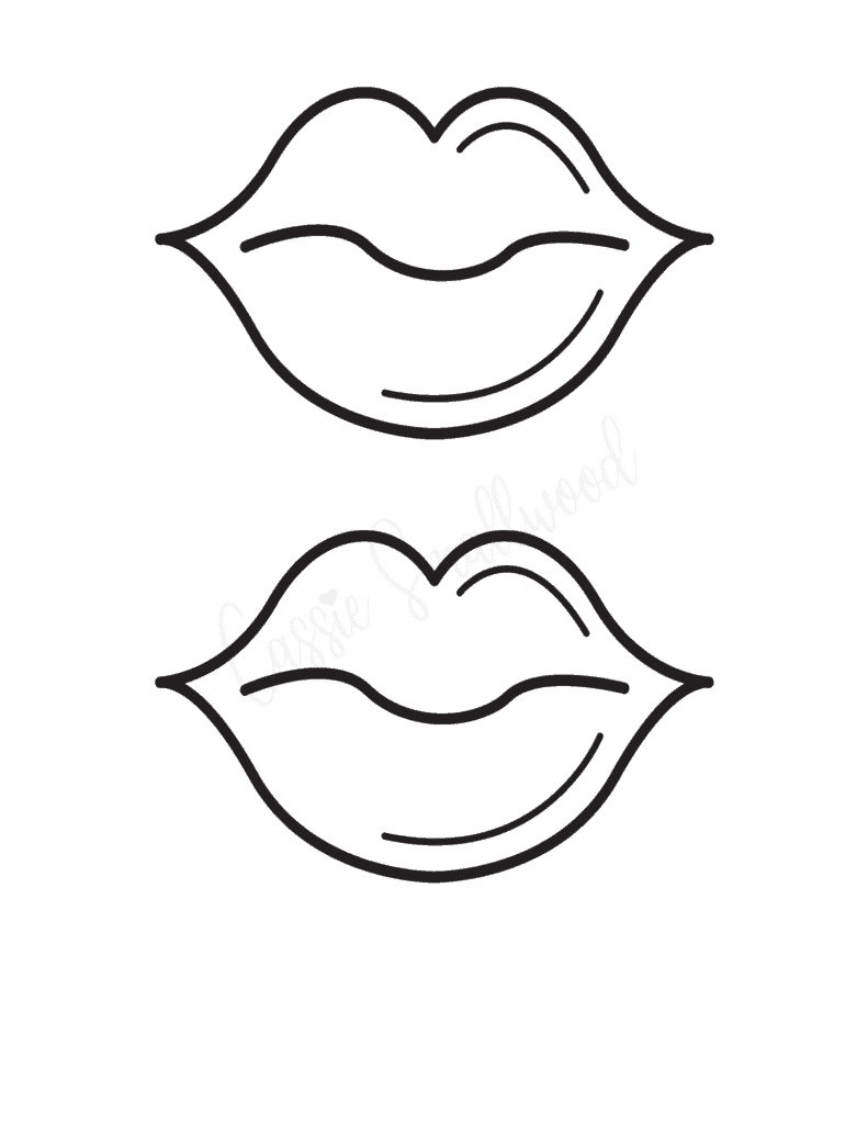 Pretty lips templates