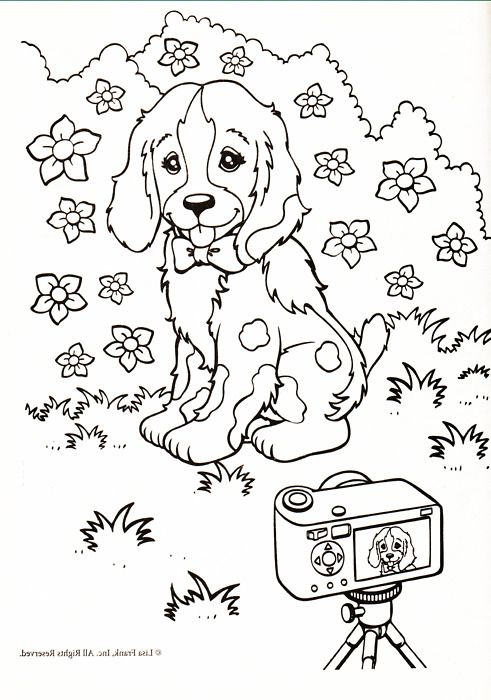 Lisa frank dog coloring book free printable coloring pages coloring pages