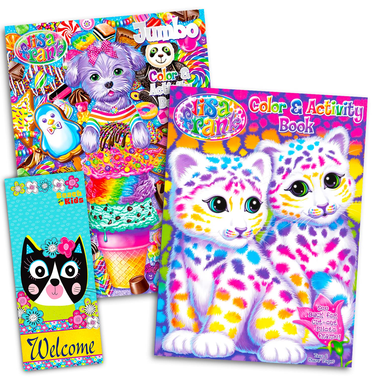 Lisa frank coloring and activity book set books toys games