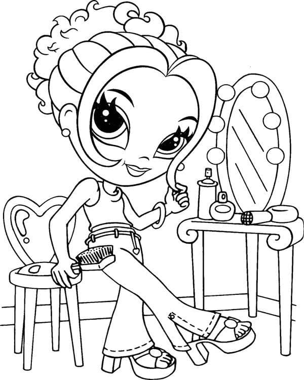 Lisa frank animals coloring page