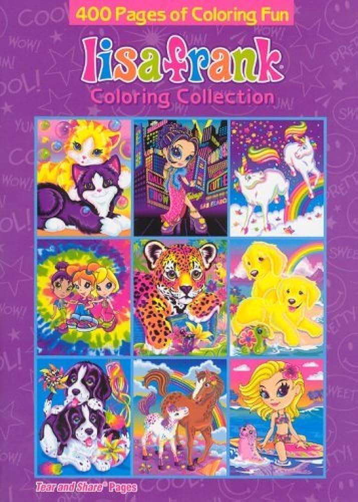 Lisa frank coloring collection coloring book dalmatian press books