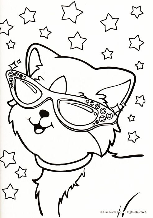 Lisa frank coloring page