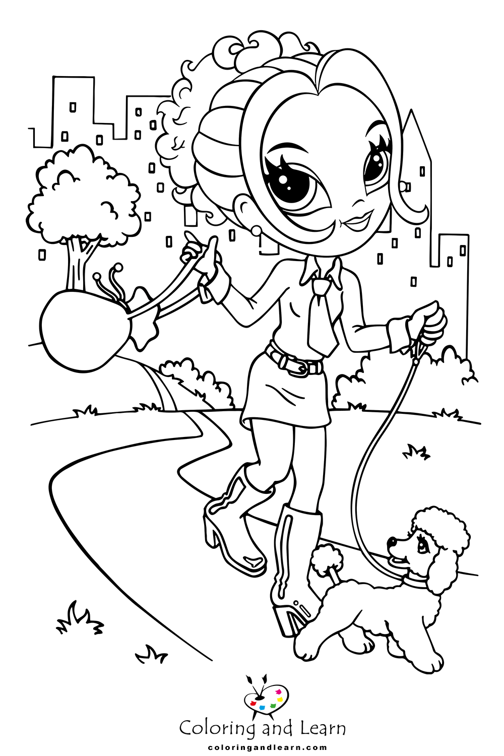 Lisa frank glamor girl coloring pages