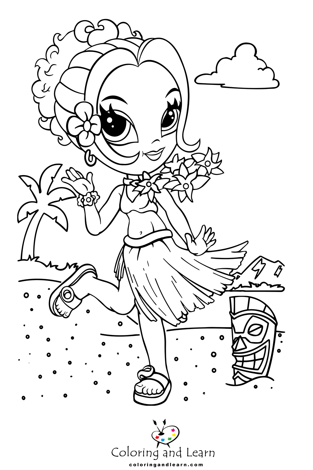 Lisa frank glamor girl coloring pages