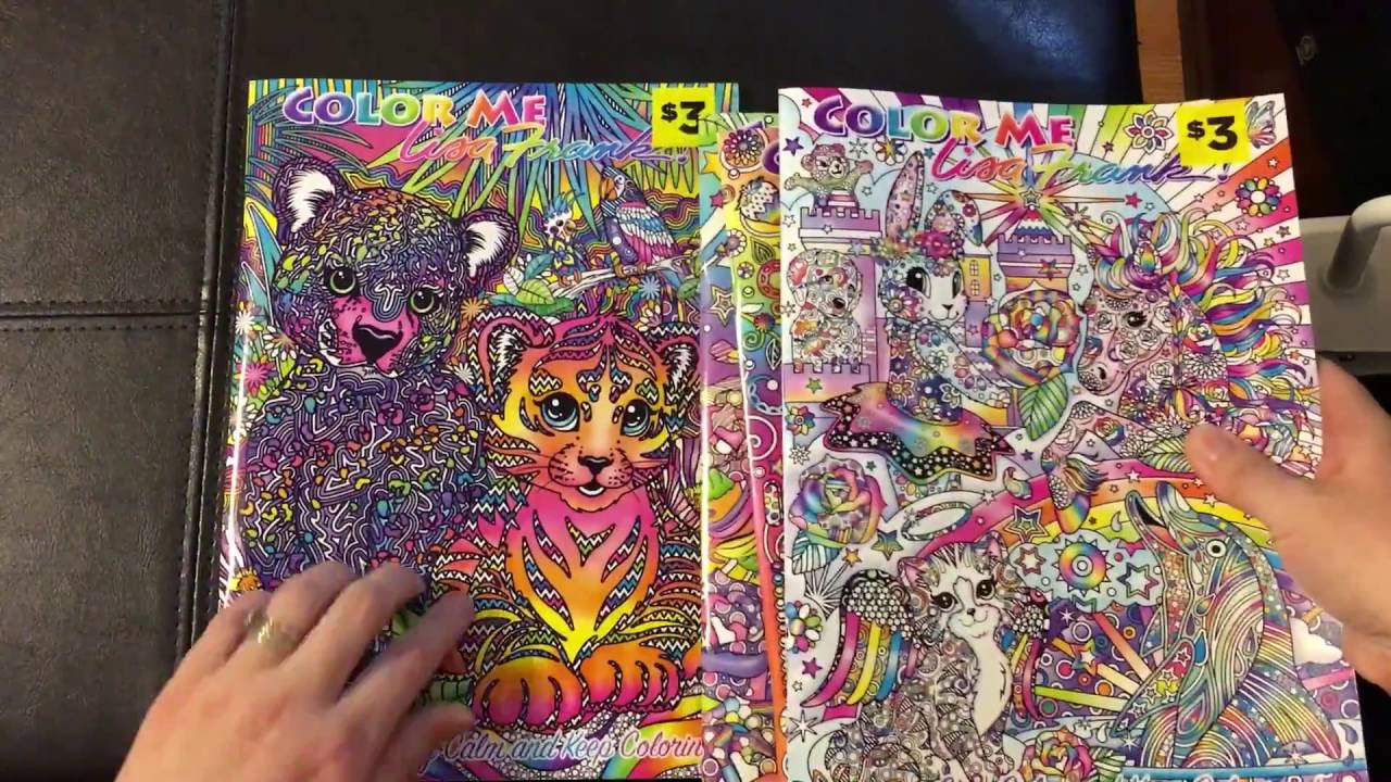 Lisa frank adult coloring book color e flip through review