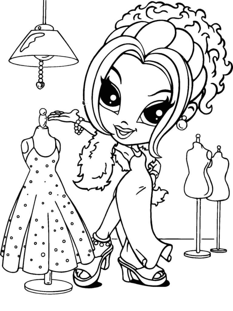 Lisa frank image coloring page