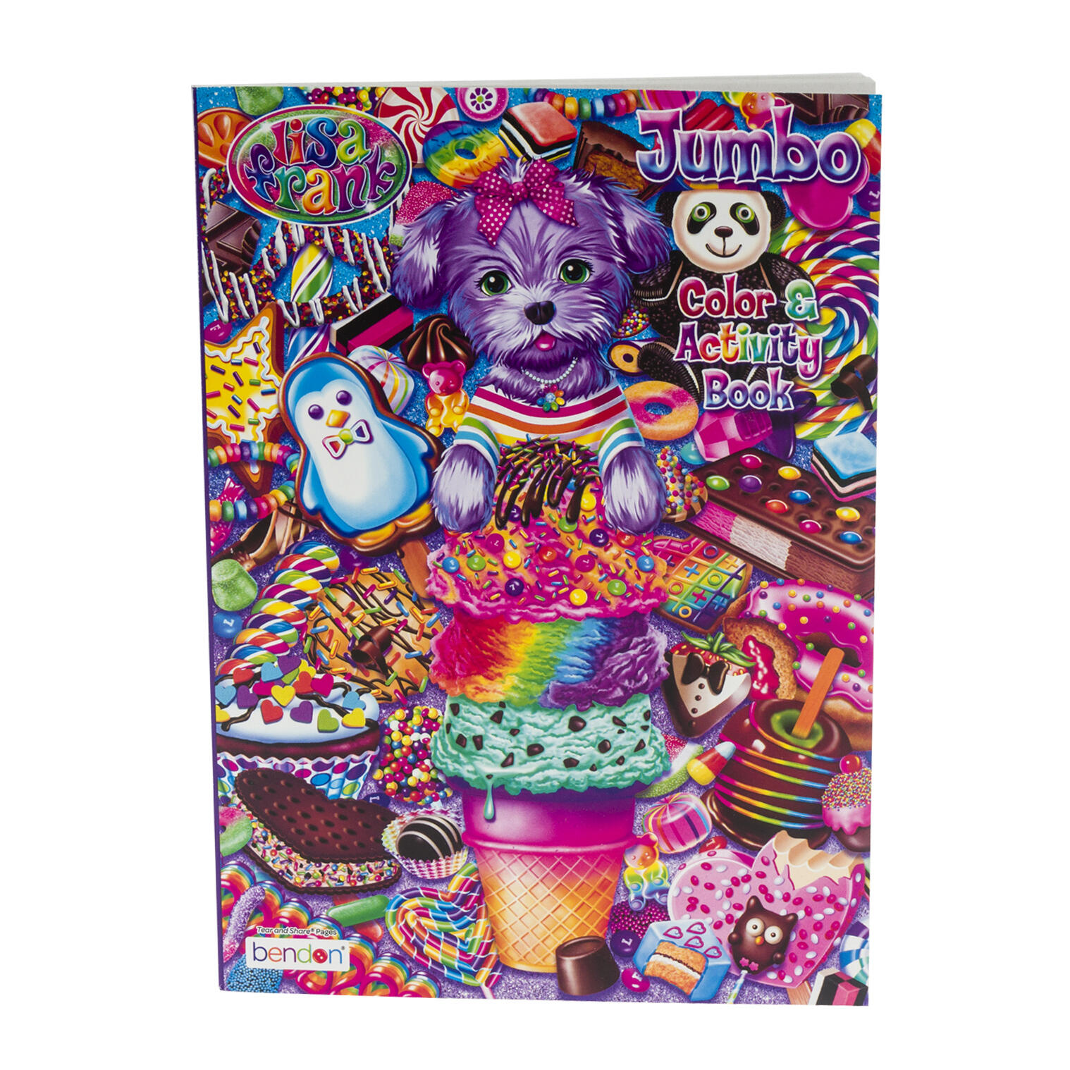 Wholesale pg jumbo lisa frank color and activity book multicolors