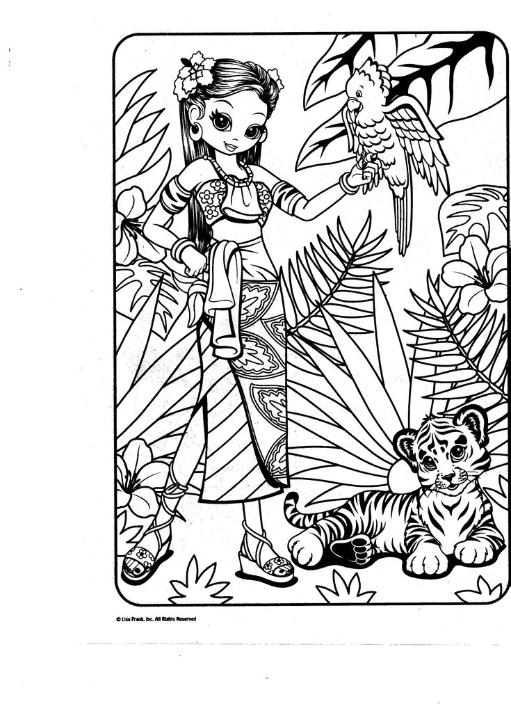 Lisa frank coloring pages lisa frank coloring books mermaid coloring pages coloring books