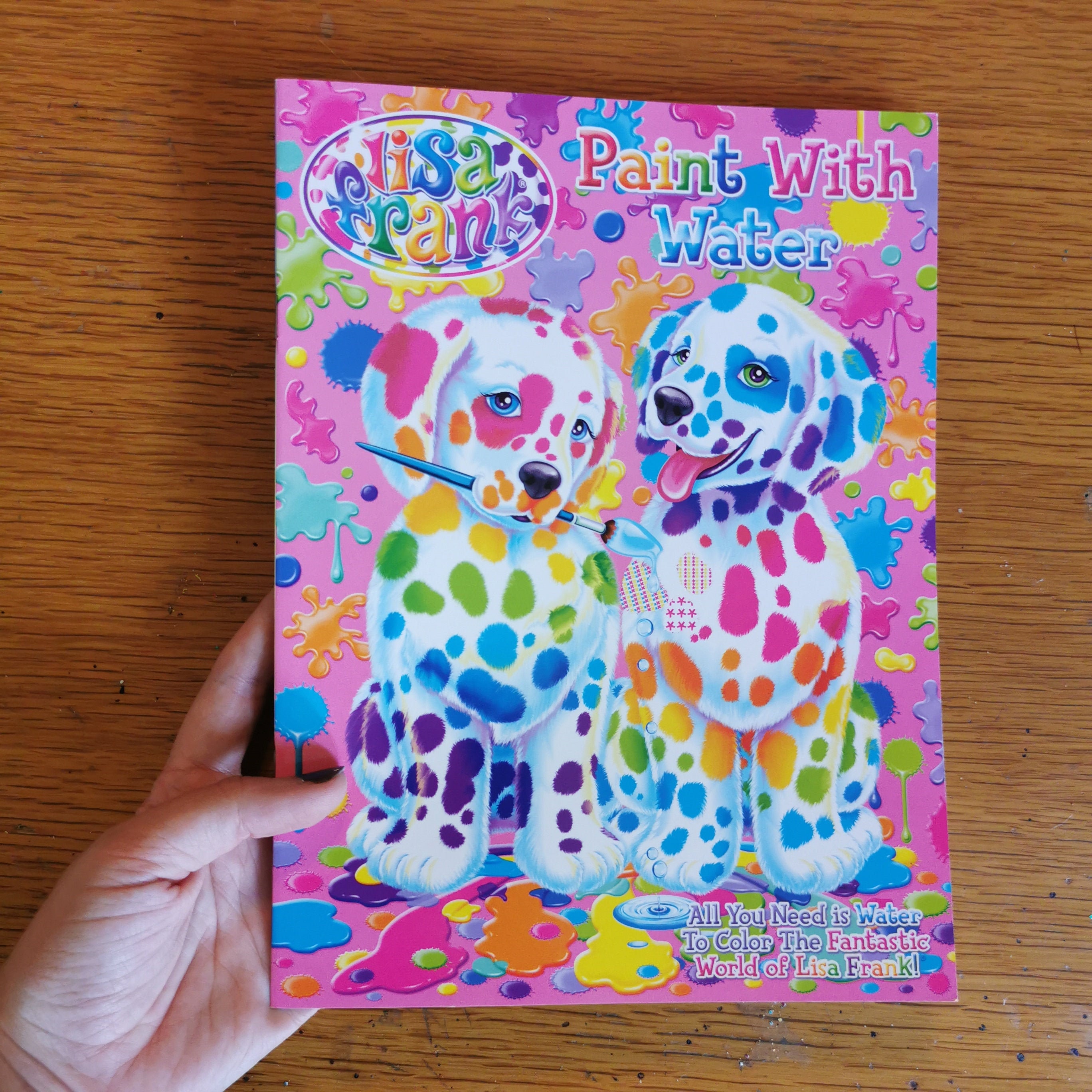 Lisa frank paint with water coloring book new retro kids colorful cute animals bright colors s memories nostalgia