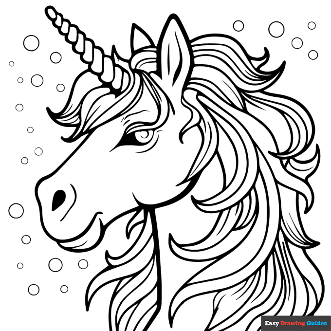 Free printable unicorn coloring pages for kids