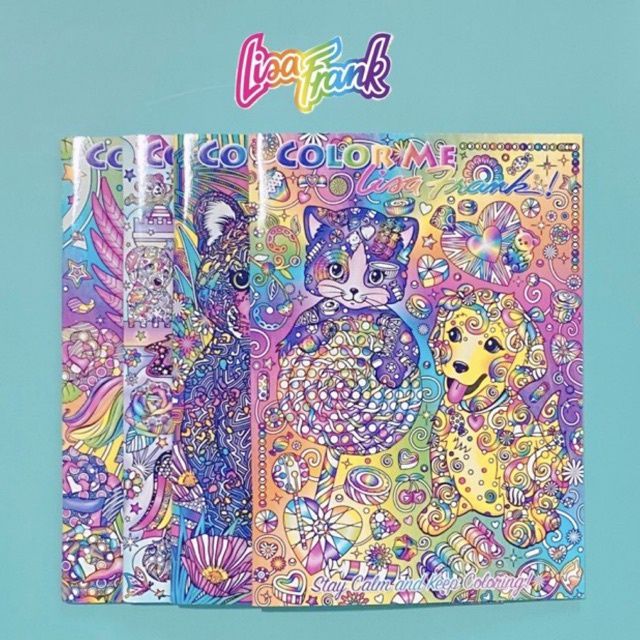 Lisa frank original adult coloring book doodles art