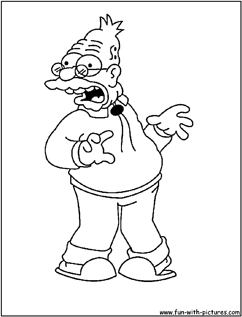 Simpsons coloring pages