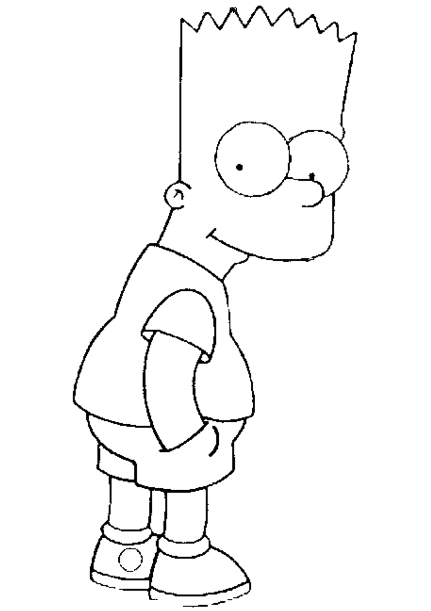 Free printable simpsons coloring pages for kids