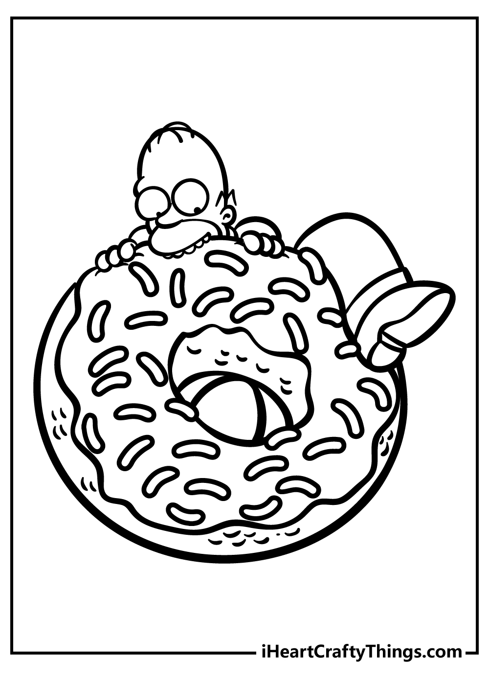 Simpsons coloring pages free printables