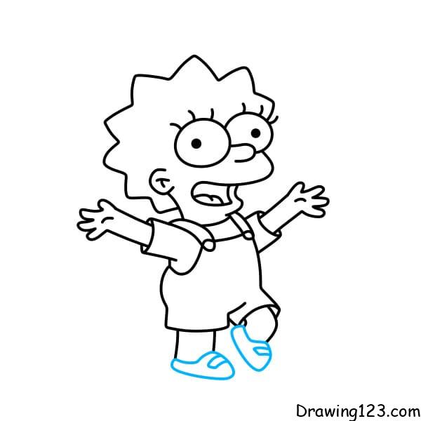 Lisa simpson drawing tutorial