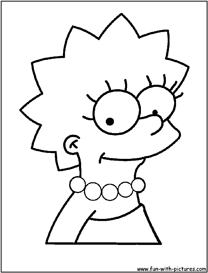 Simpsons coloring pages