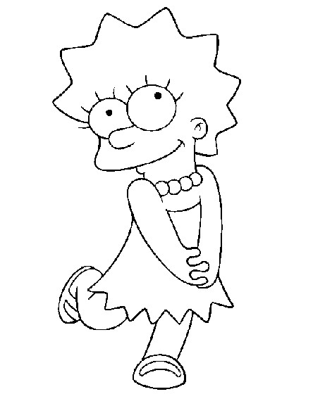 Coloring page simpsons cartoons â printable coloring pages