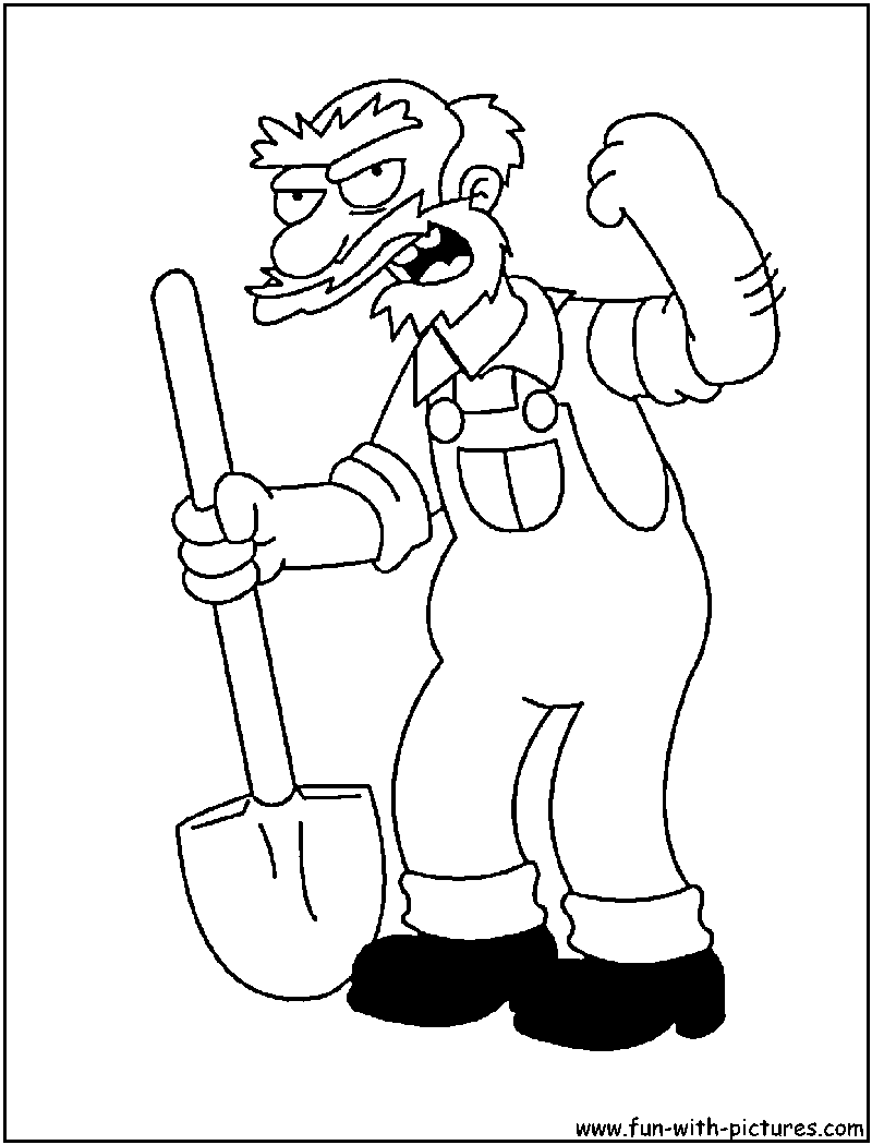 Simpsons coloring pages