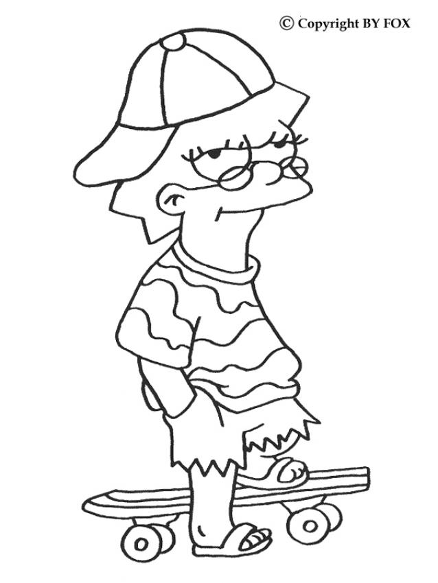 Best simpsons coloring pages for kids