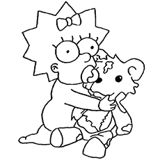 Top free printable simpsons coloring pages online