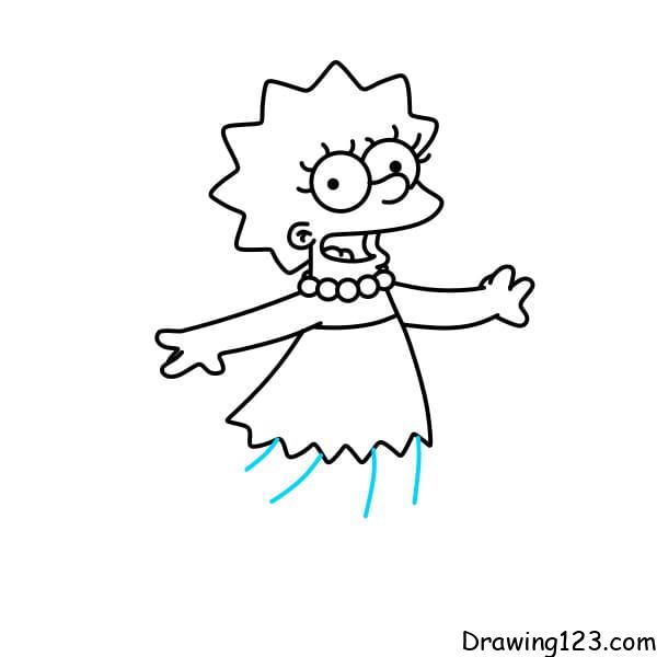 Lisa simpson drawing tutorial