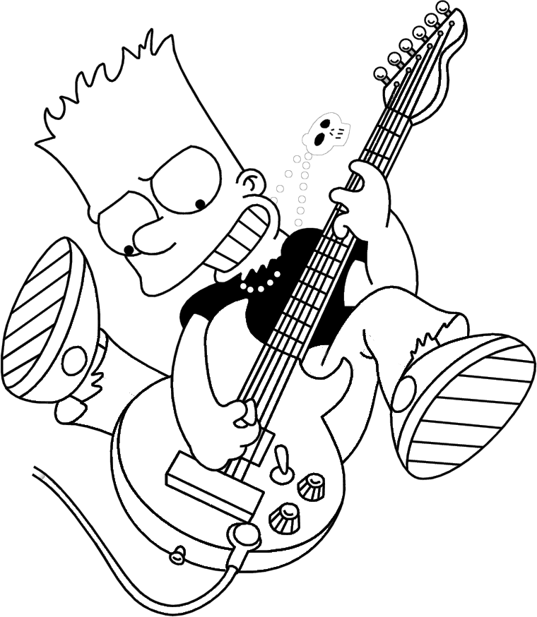 Simpsons coloring pages printable for free download