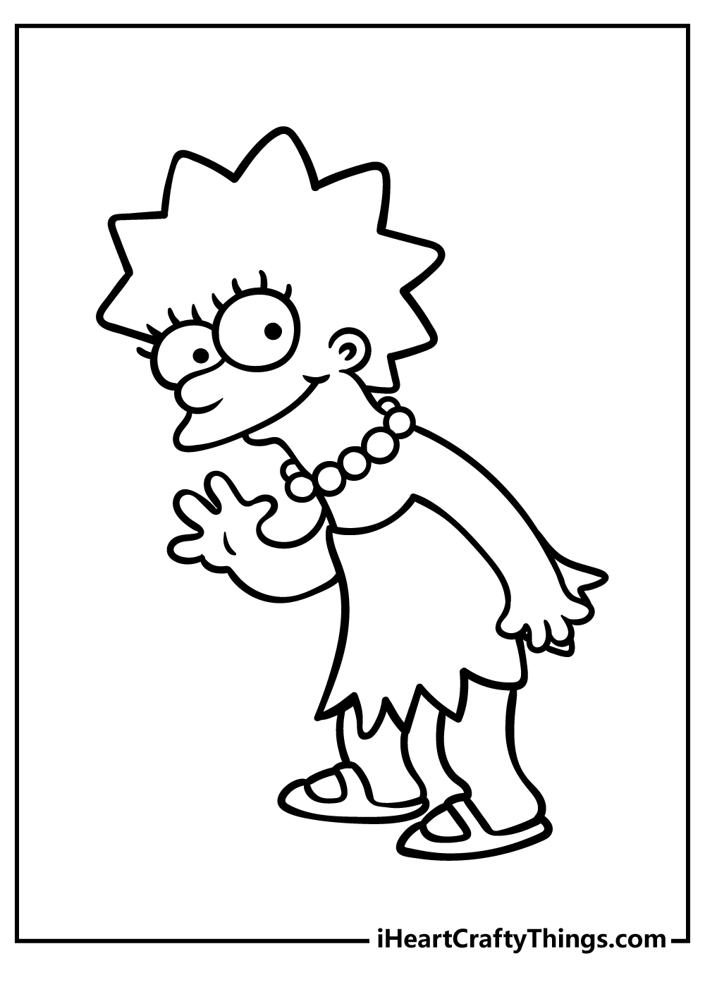 Simpsons coloring pages free printables