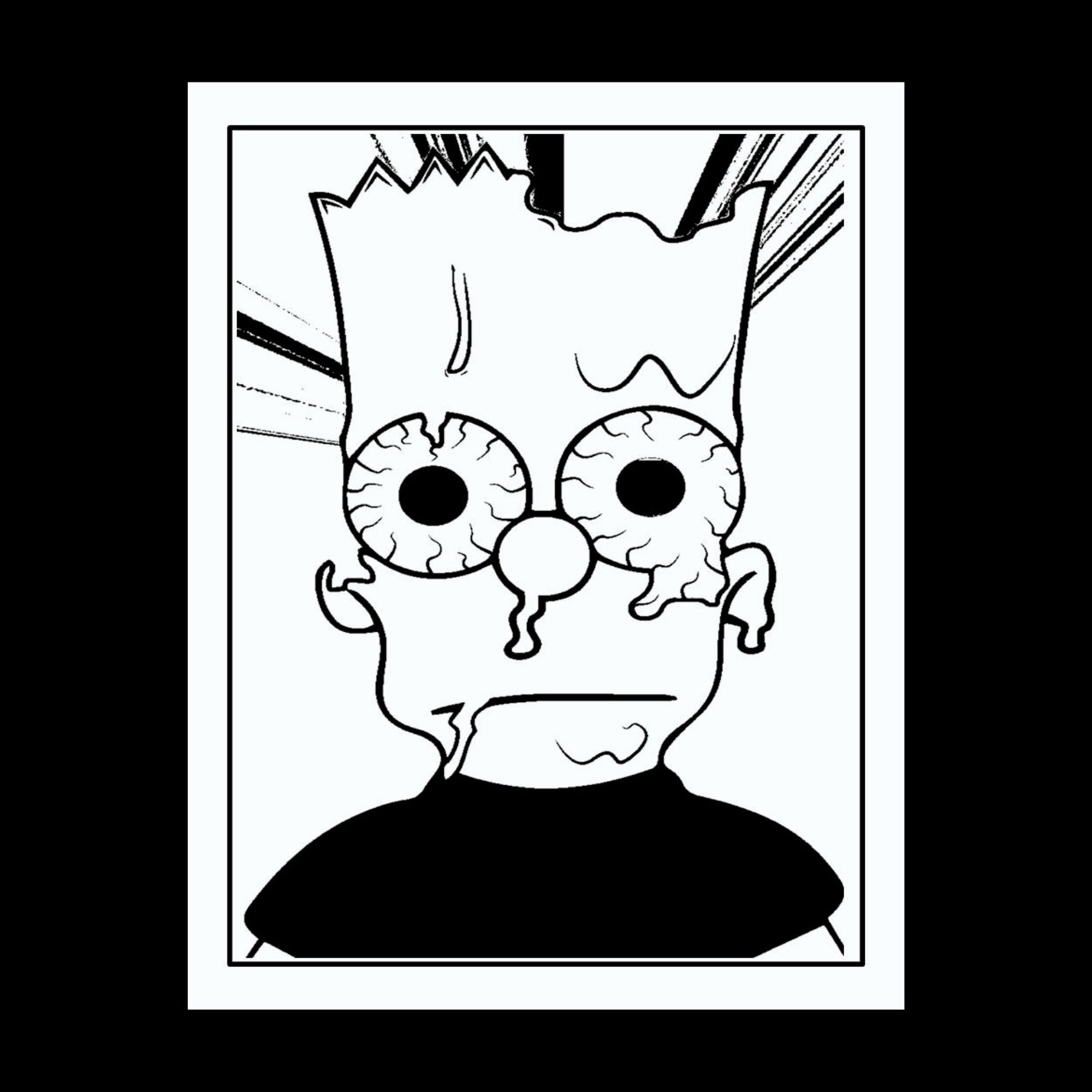 S cartoons adult coloring pages the simpsons trippy