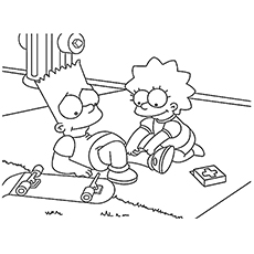 Top free printable simpsons coloring pages online