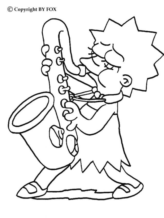 The simpsons coloring pages