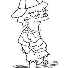 The simpsons coloring pages