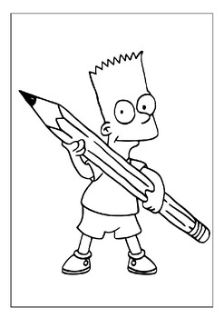 Unleash creativity engage kids with our printable simpsons coloring pages