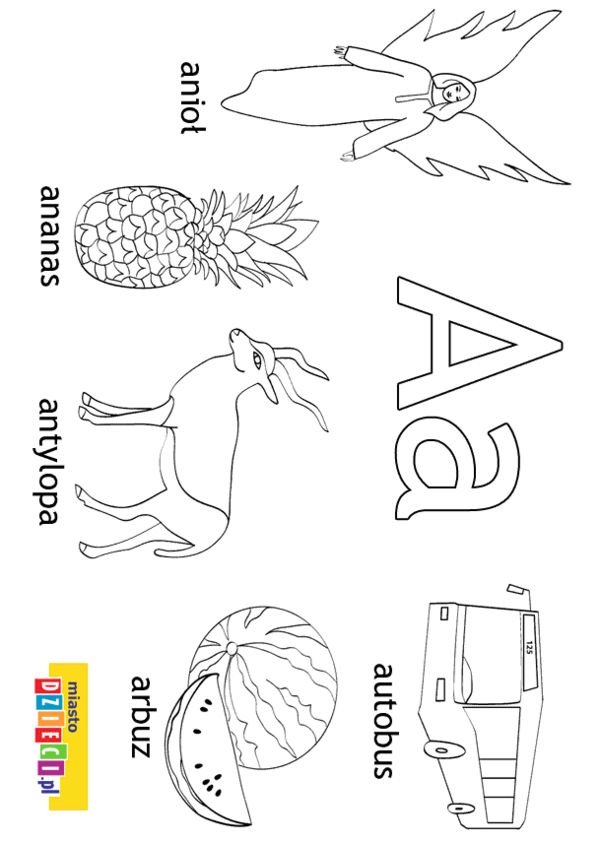 Kolorowanki malowanki dla dzieci do druku alfabet do kolorowania litera a alphabet coloring pages polish language alphabet coloring