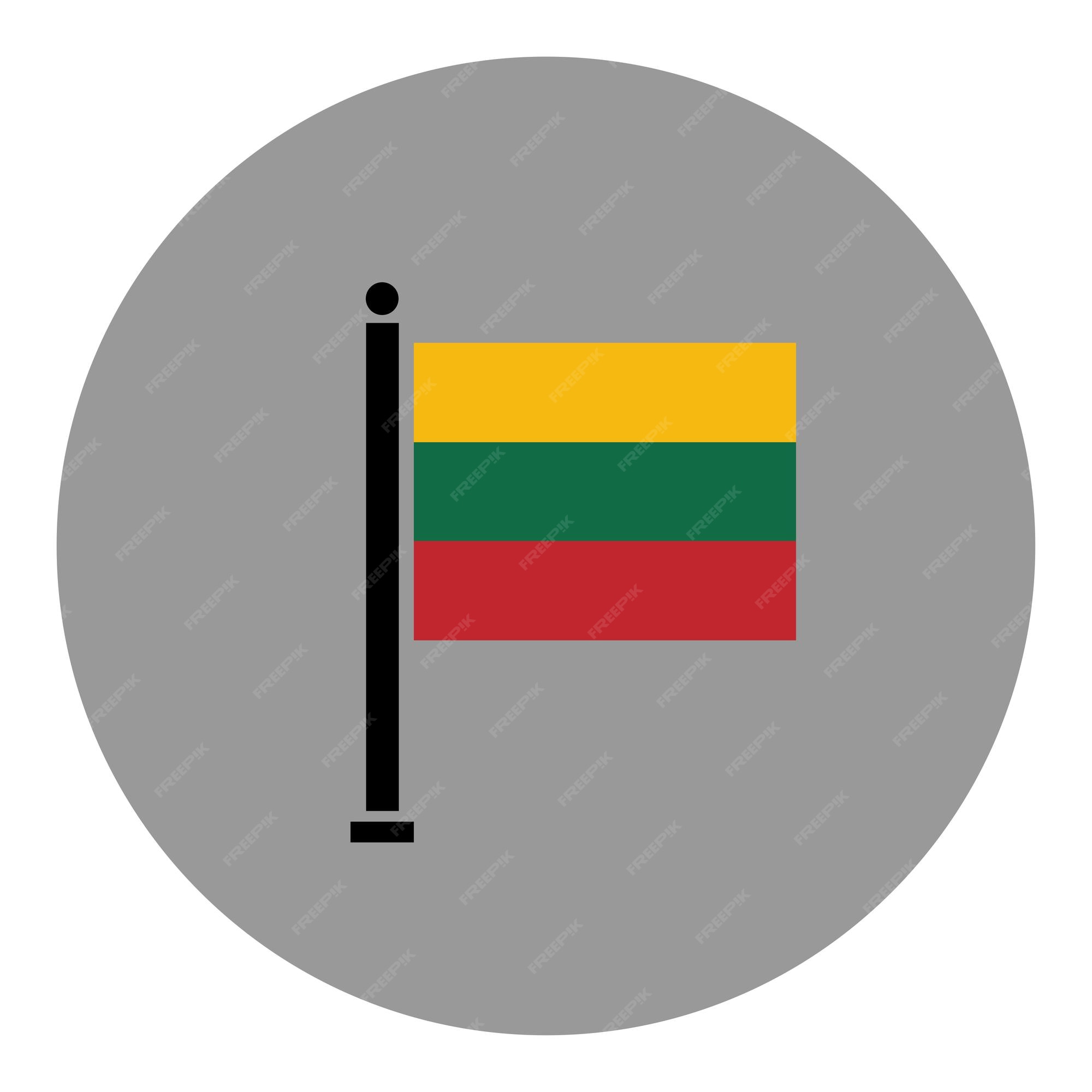 Premium vector vector background of lithuania flag